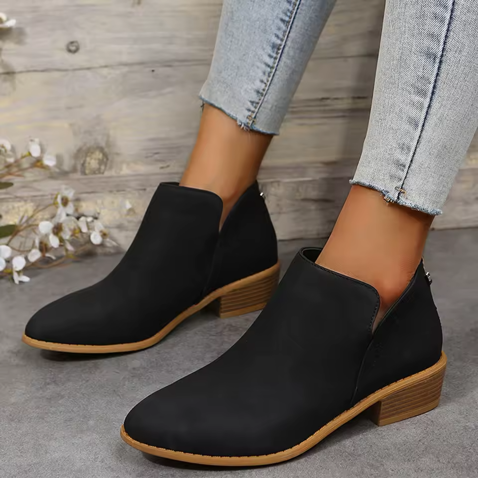 Florinda | Women's Wedge Heel Pointed Toe Ankle Boots