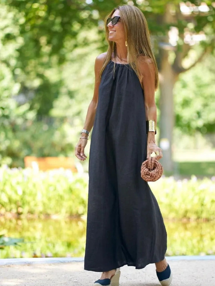 Mae | Chic Halter Dress for Summer Gatherings