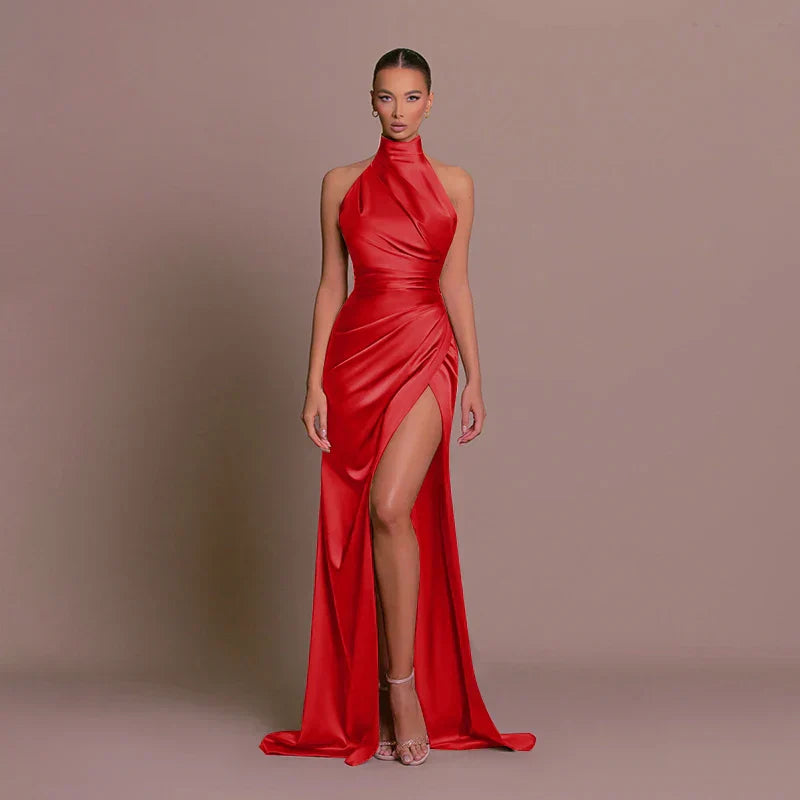 Michelle | Elegant High-Slit Evening Dress