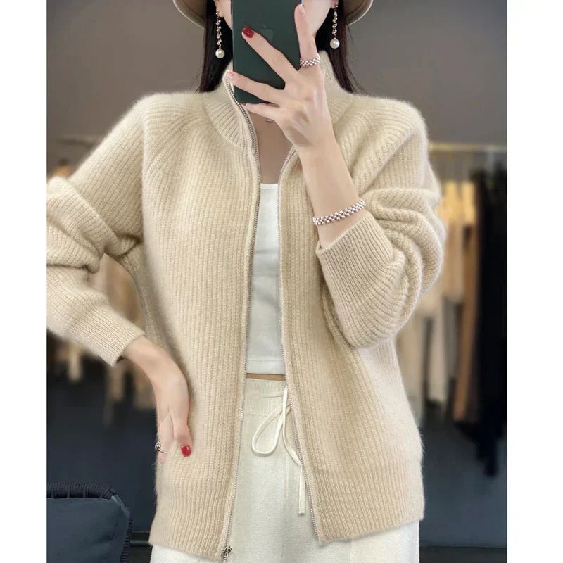 Alexina | Women's Zip-Up Sweater Jacket