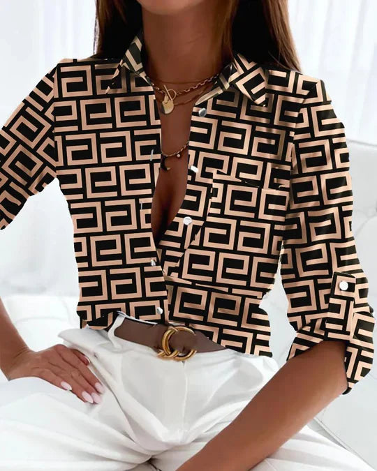 Cleo | Stylish Striped Blouse for Effortless Summer Comfort