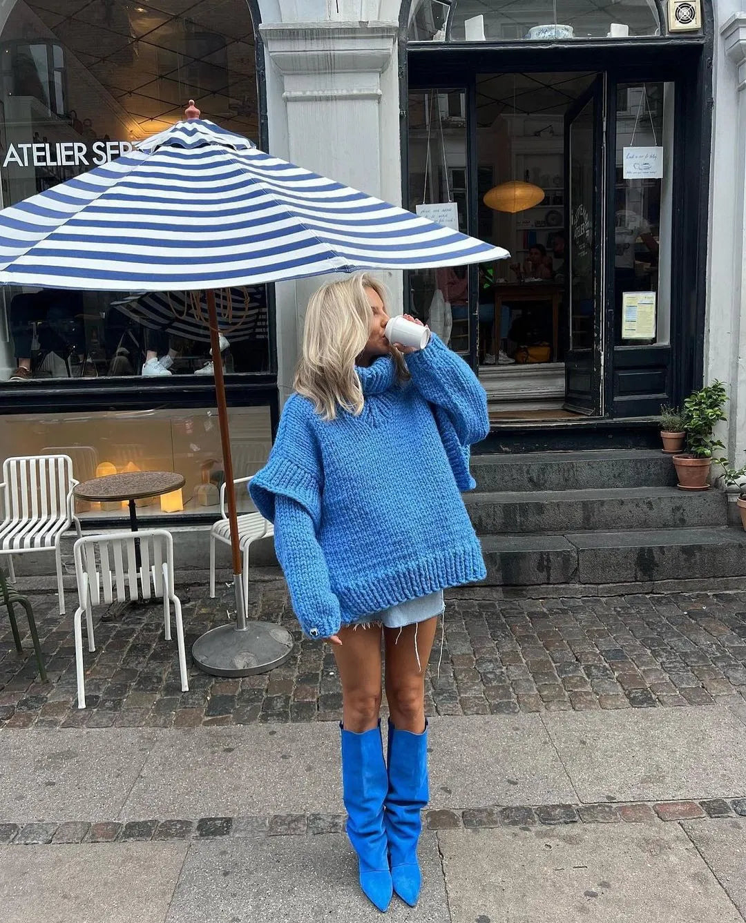 Leanne | Women's Oversized Knit Sweater Dress