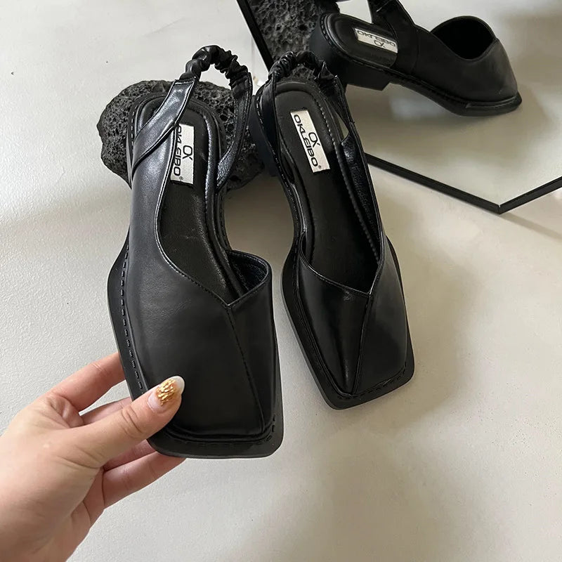 Petunia | Stylish Slingback Sandals with Square Toe for Women