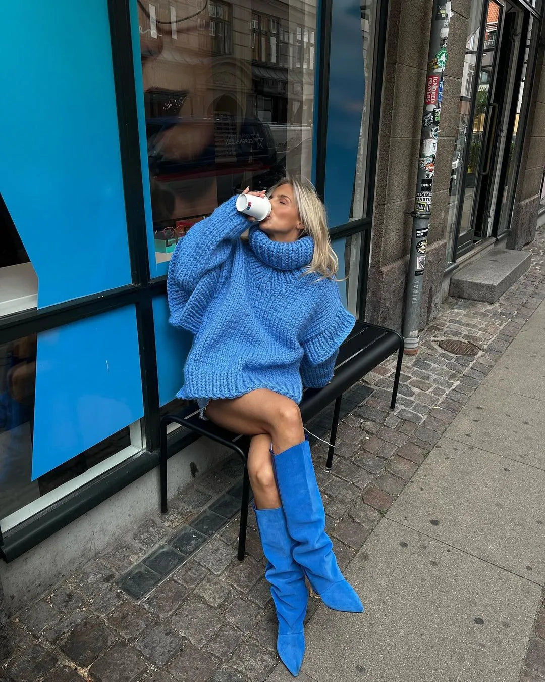 Leanne | Women's Oversized Knit Sweater Dress