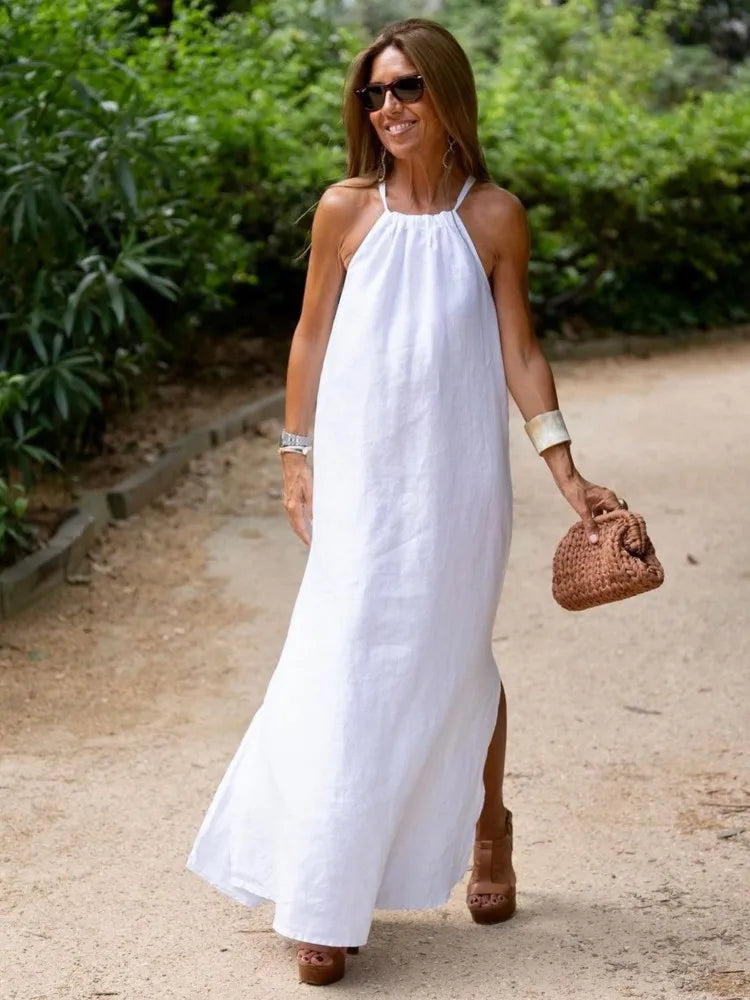 Mae | Chic Halter Dress for Summer Gatherings