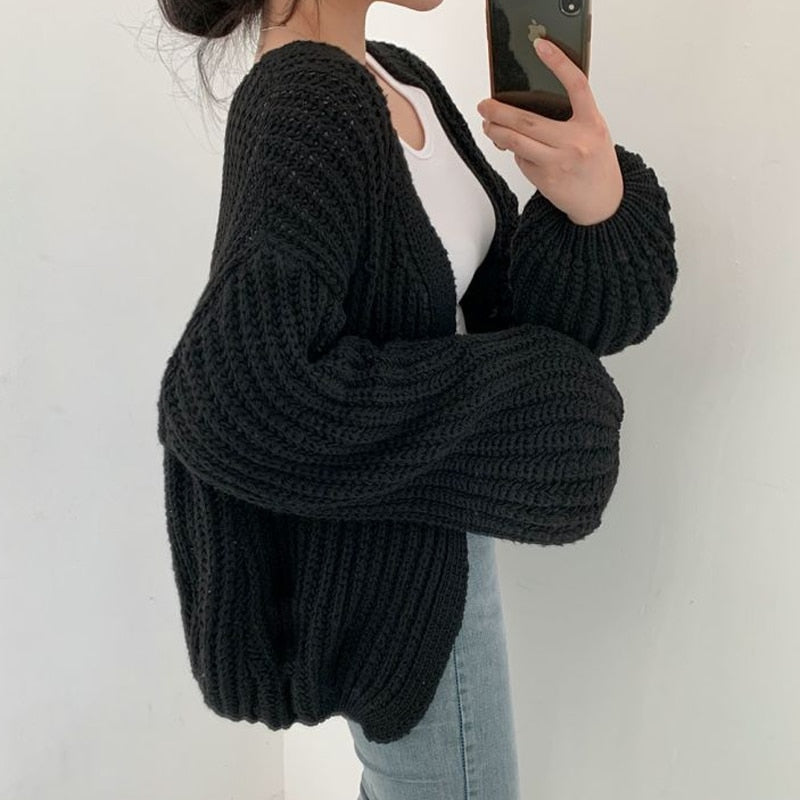 Alveria | Women's Oversized Open Front Cardigan
