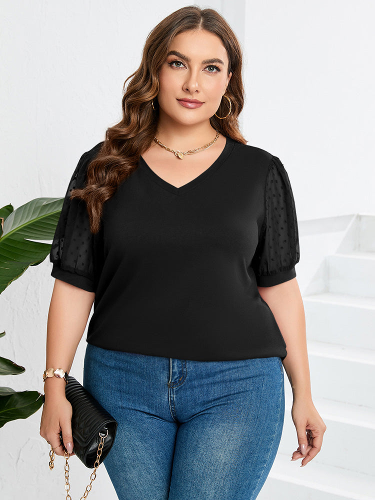 Alexia | V-Neck Sleeve Belly Cover Top for Effortless Everyday Elegance