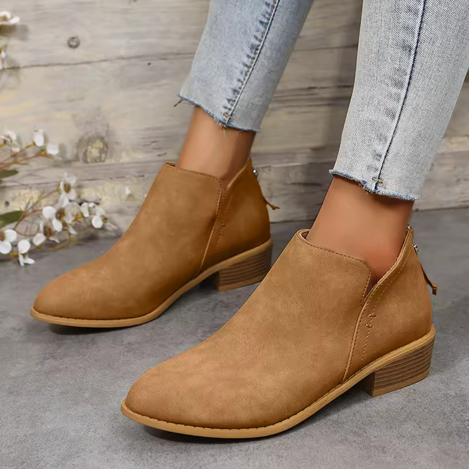 Florinda | Women's Wedge Heel Pointed Toe Ankle Boots