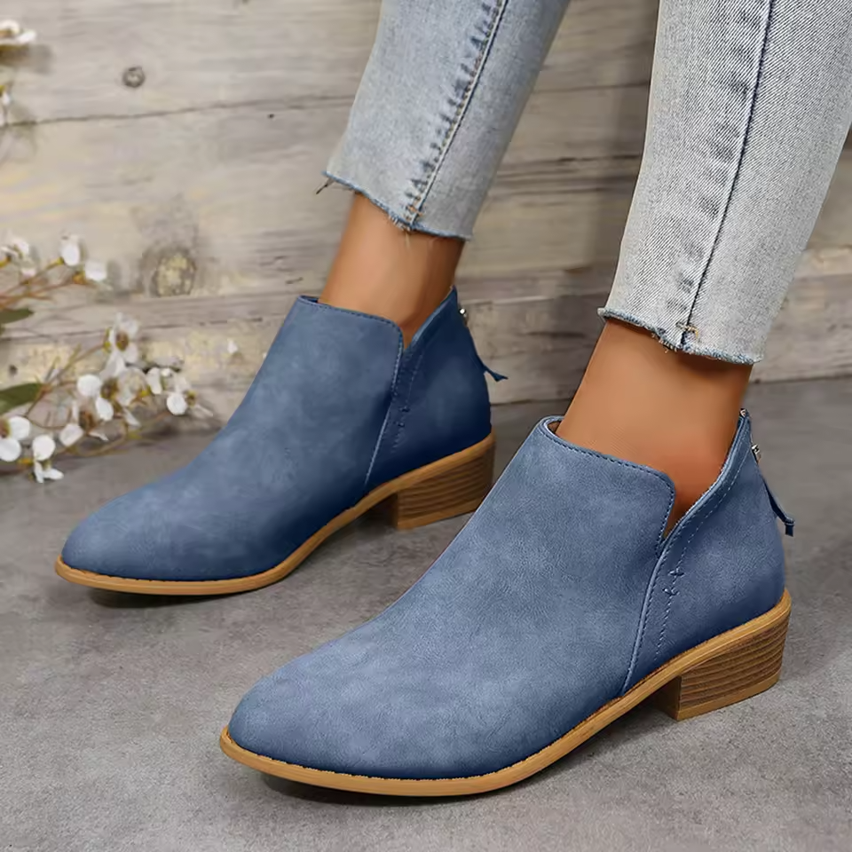 Florinda | Women's Wedge Heel Pointed Toe Ankle Boots