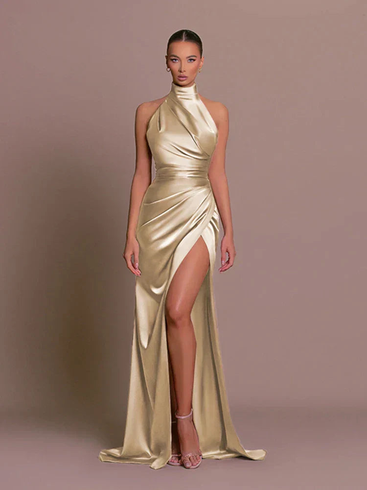 Michelle | Elegant High-Slit Evening Dress