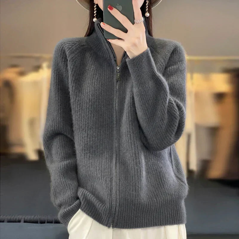 Alexina | Women's Zip-Up Sweater Jacket