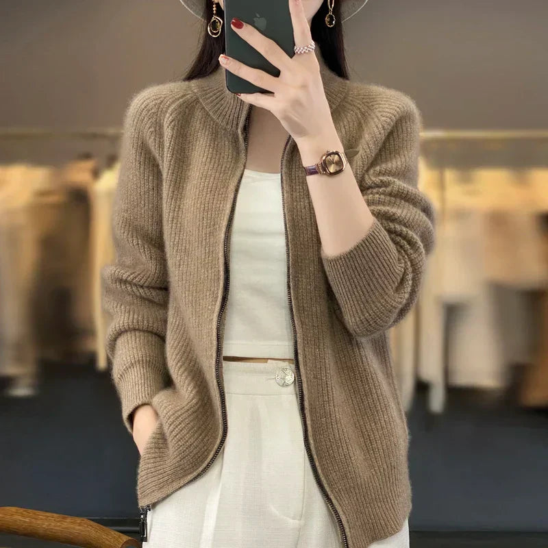Alexina | Women's Zip-Up Sweater Jacket