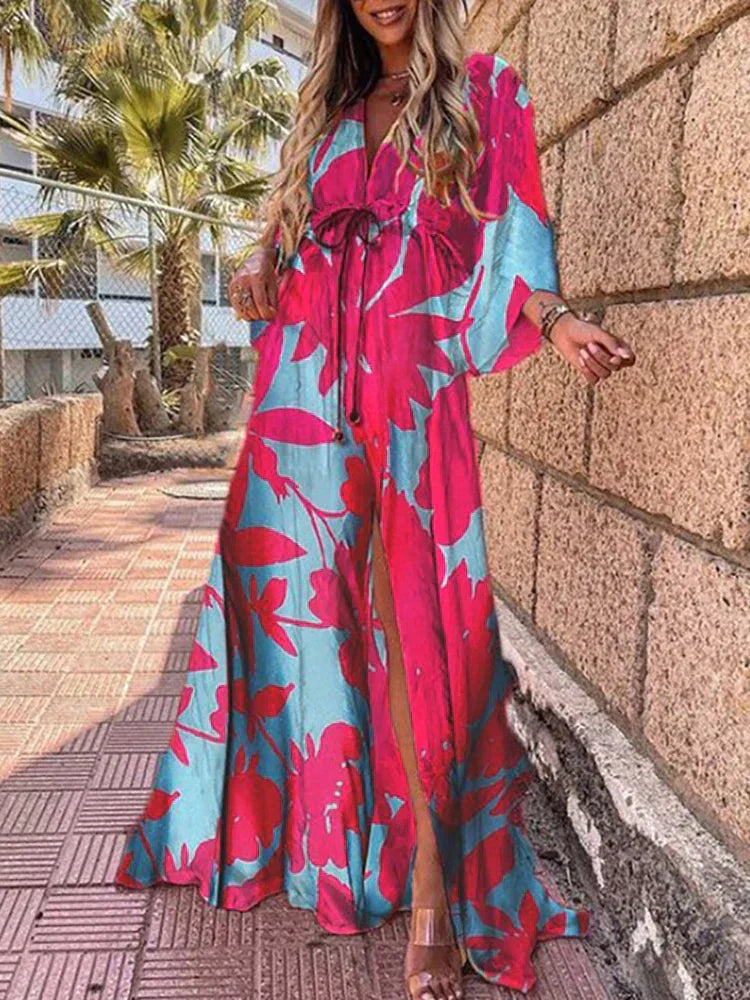 Merle | Vibrant Maxi Dress with Eye-Catching Graphic Print