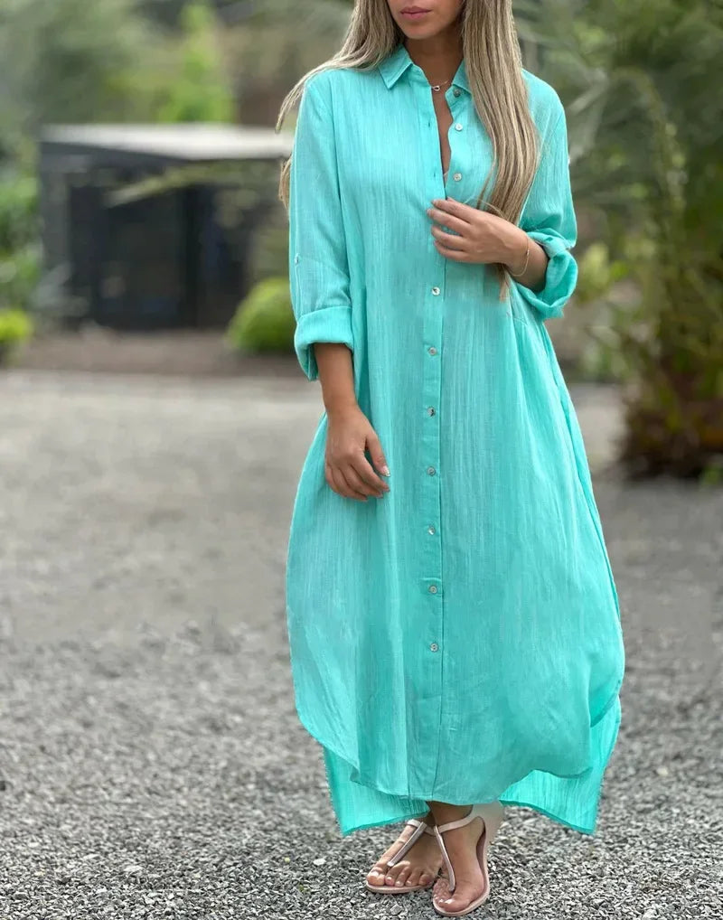 Maggie | Chic Cotton Hemp Summer Dress for Women