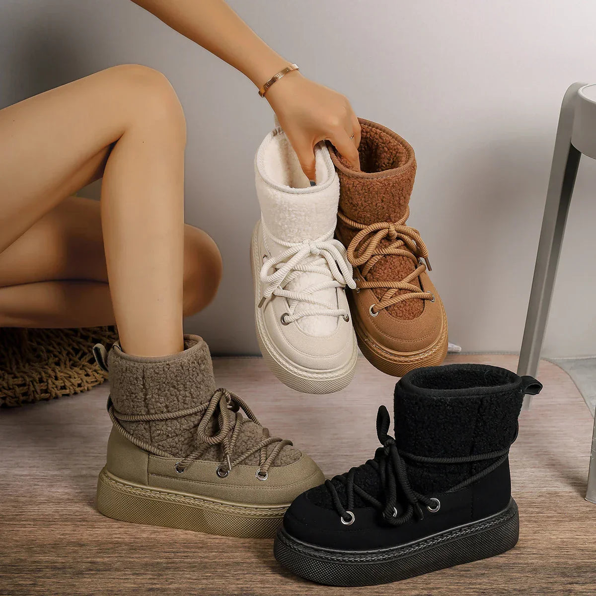 Ximena | Women's Lace-Up Winter Boots
