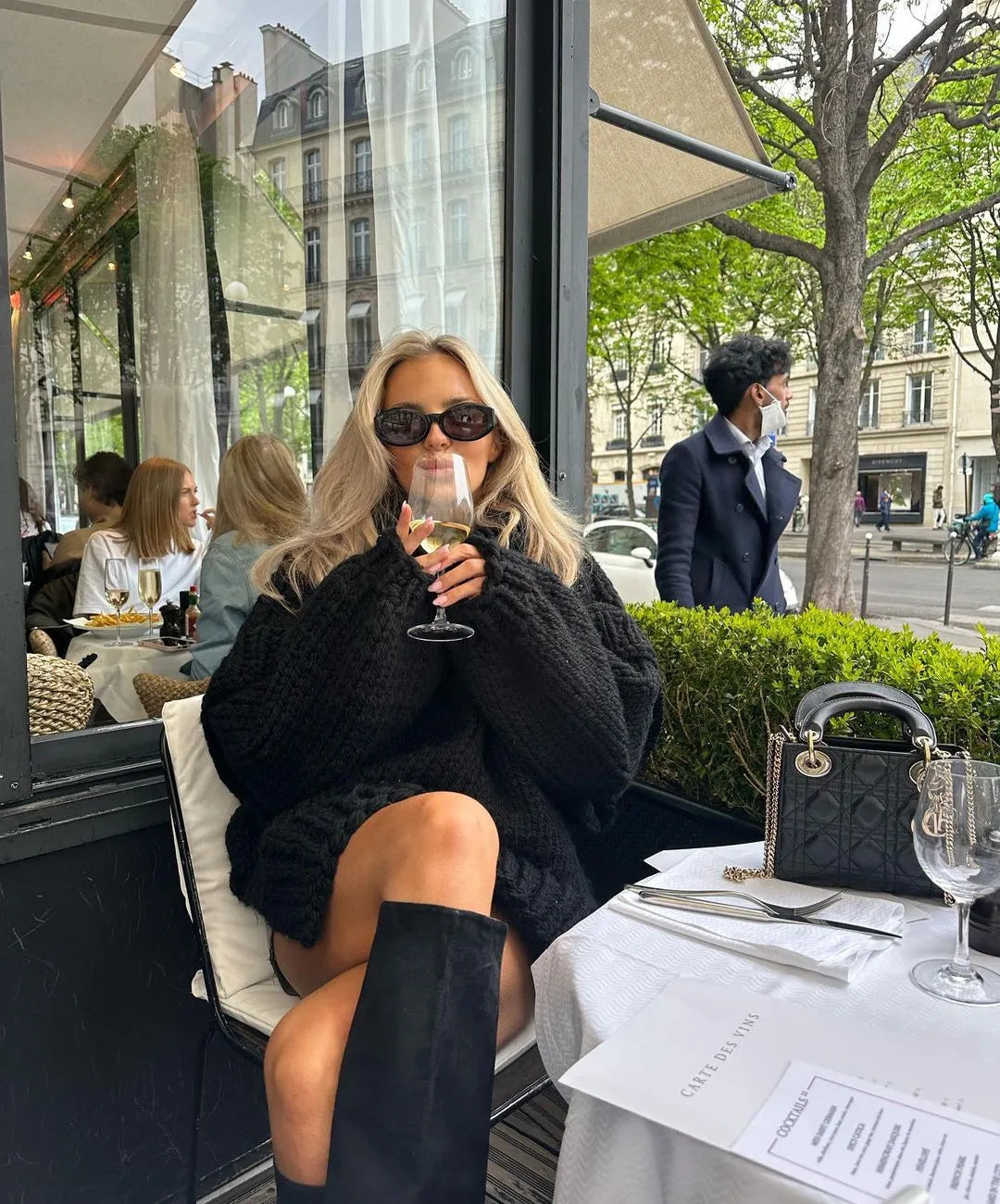 Leanne | Women's Oversized Knit Sweater Dress