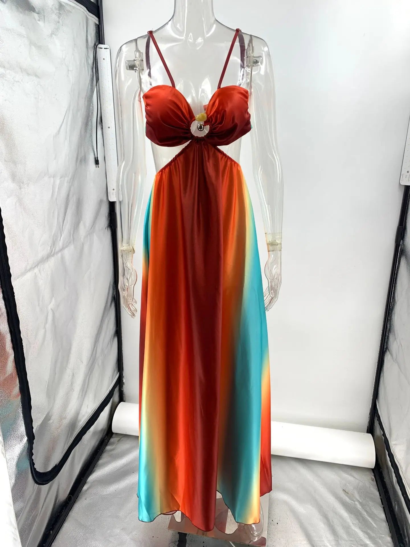 Josette | Elegant Maxi Dress with Knot Front