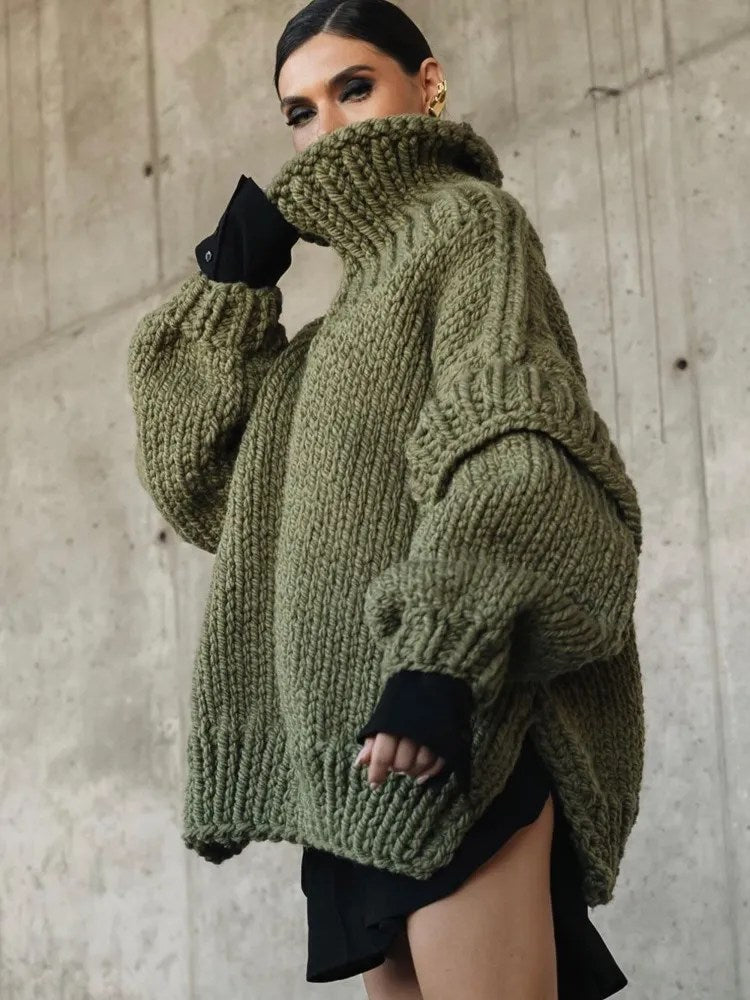 Leanne | Women's Oversized Knit Sweater Dress
