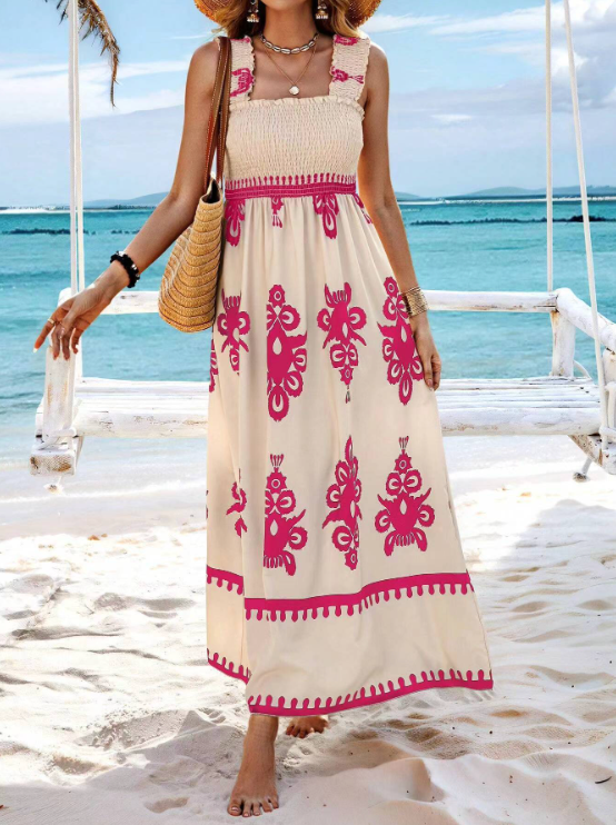 Isabelle | Summer Bohemian Long Dress - Premium Quality Fabric
