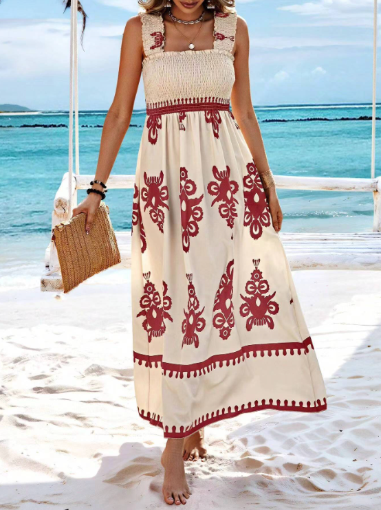 Isabelle | Summer Bohemian Long Dress - Premium Quality Fabric