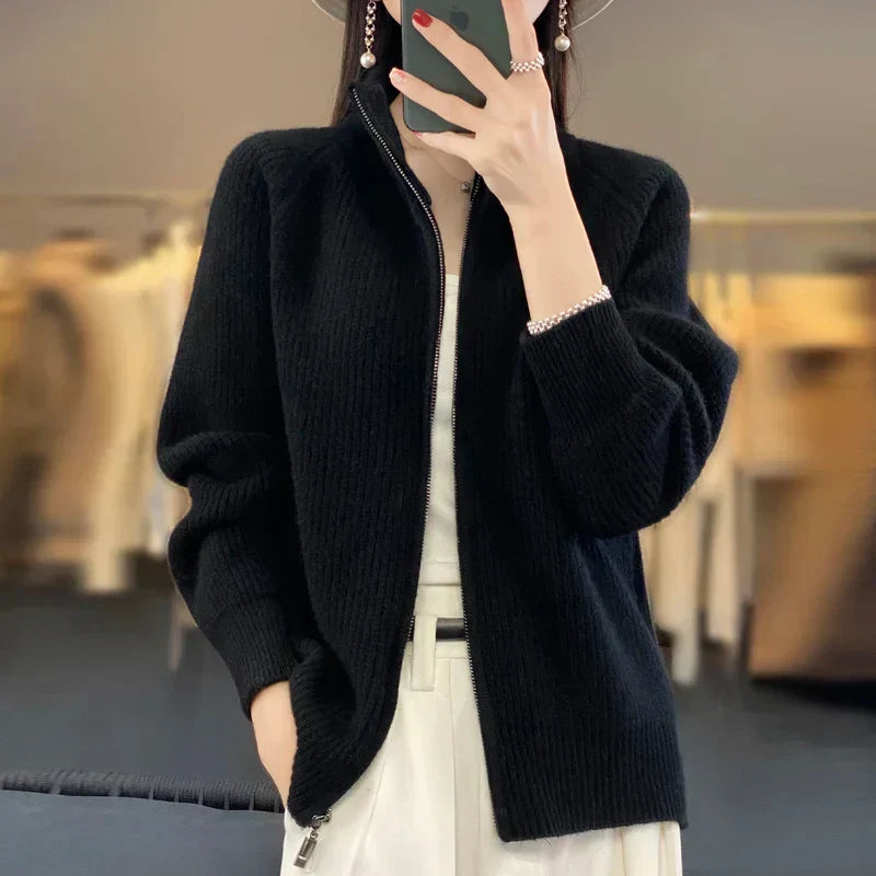 Alexina | Women's Zip-Up Sweater Jacket