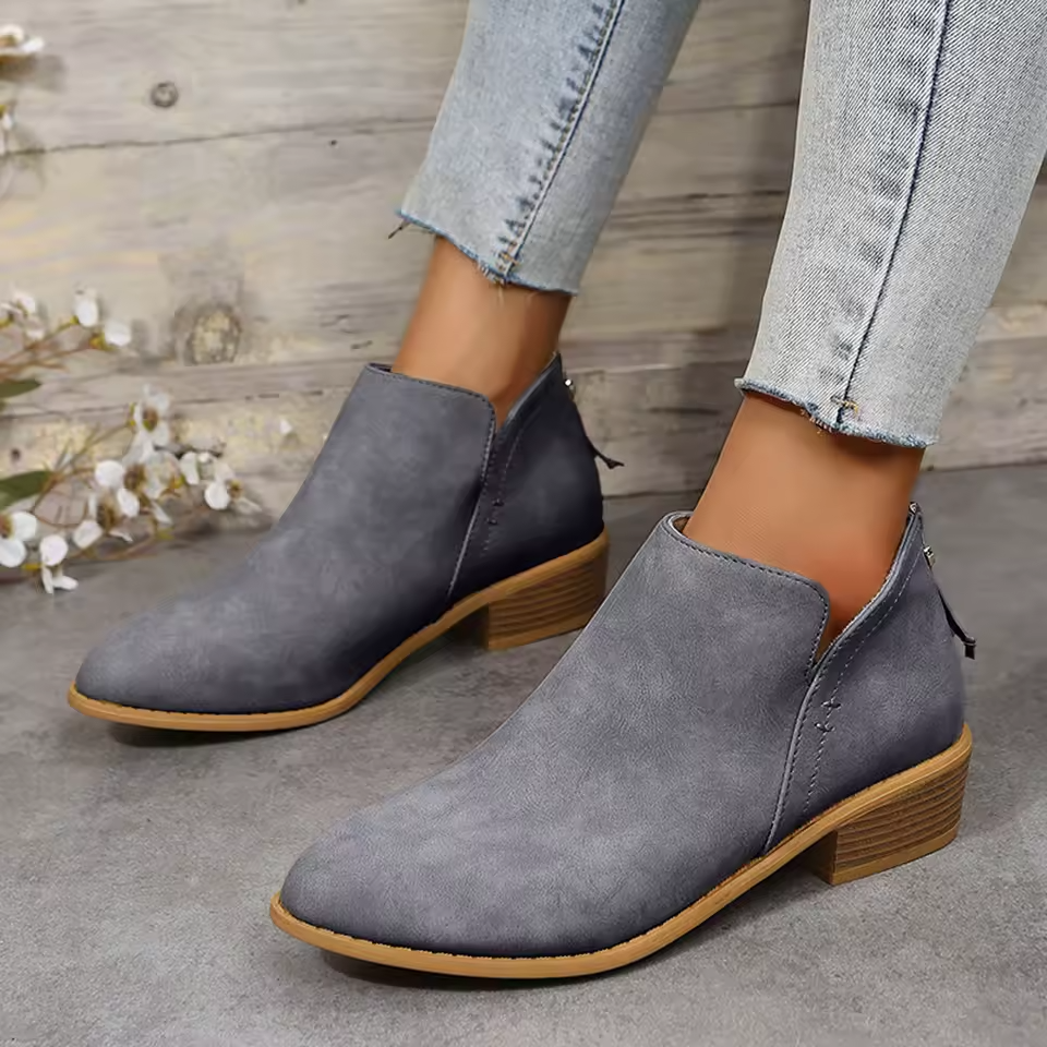 Florinda | Women's Wedge Heel Pointed Toe Ankle Boots