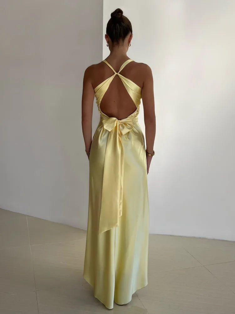 Nelly | Elegant Sleeveless V-Neck Maxi Dress for Special Occasions