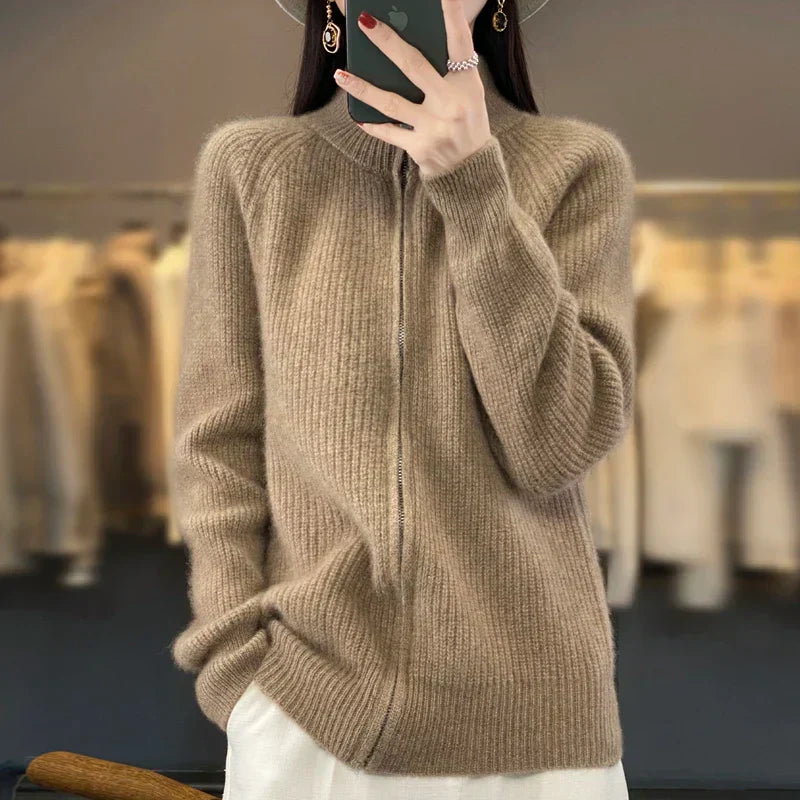 Alexina | Women's Zip-Up Sweater Jacket