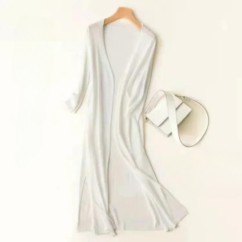Alvera | Women's Long Open Front Cardigan