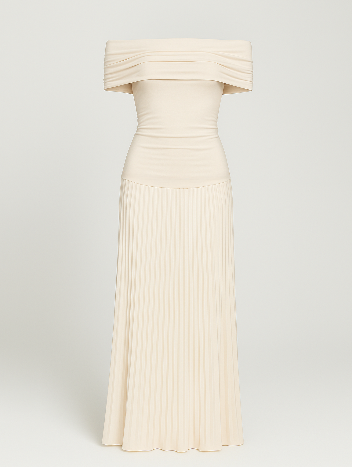 Lynda | Timeless Elegant Off-Shoulder Maxi Dress