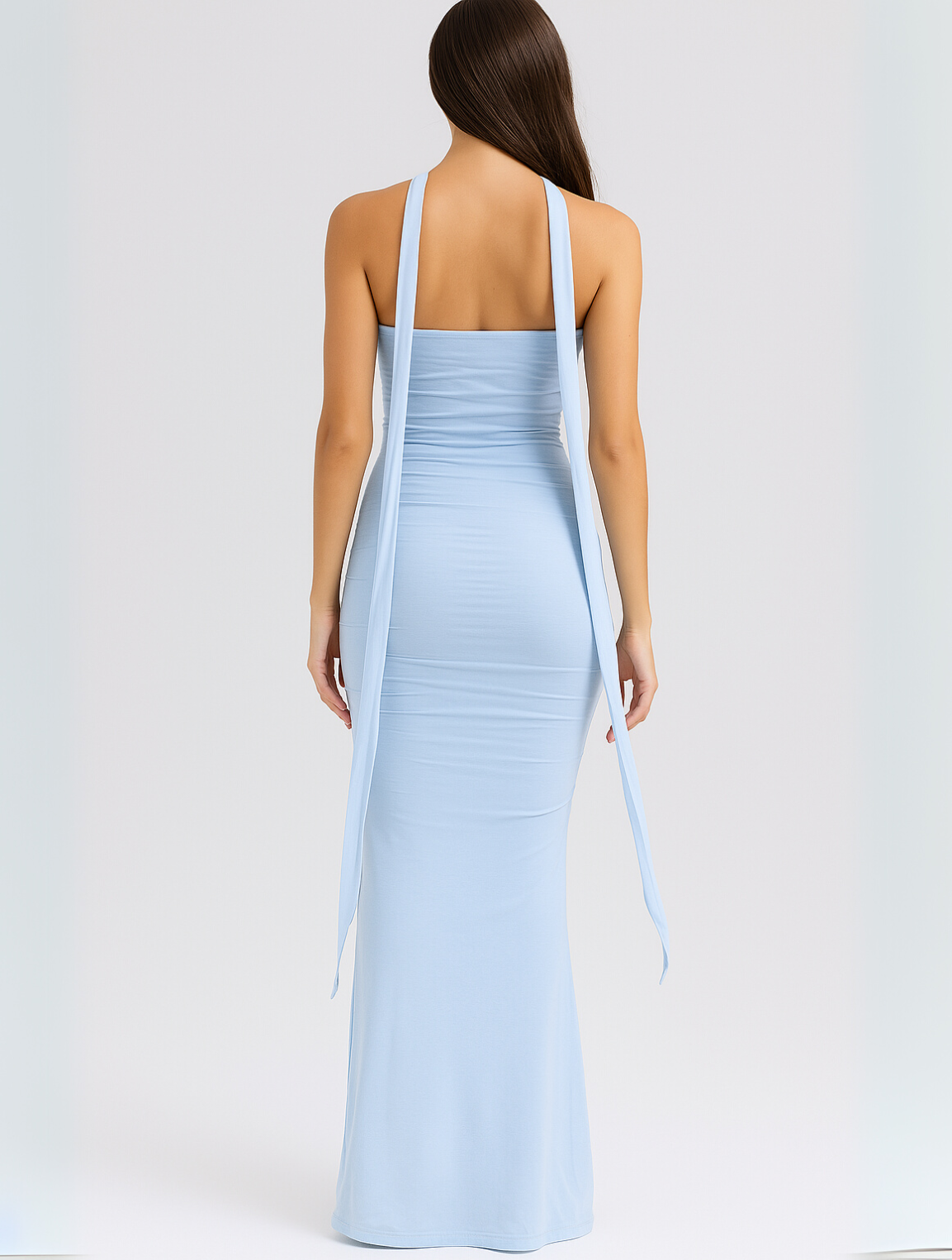 Marilyn | Elegant Strapless Choker Dress