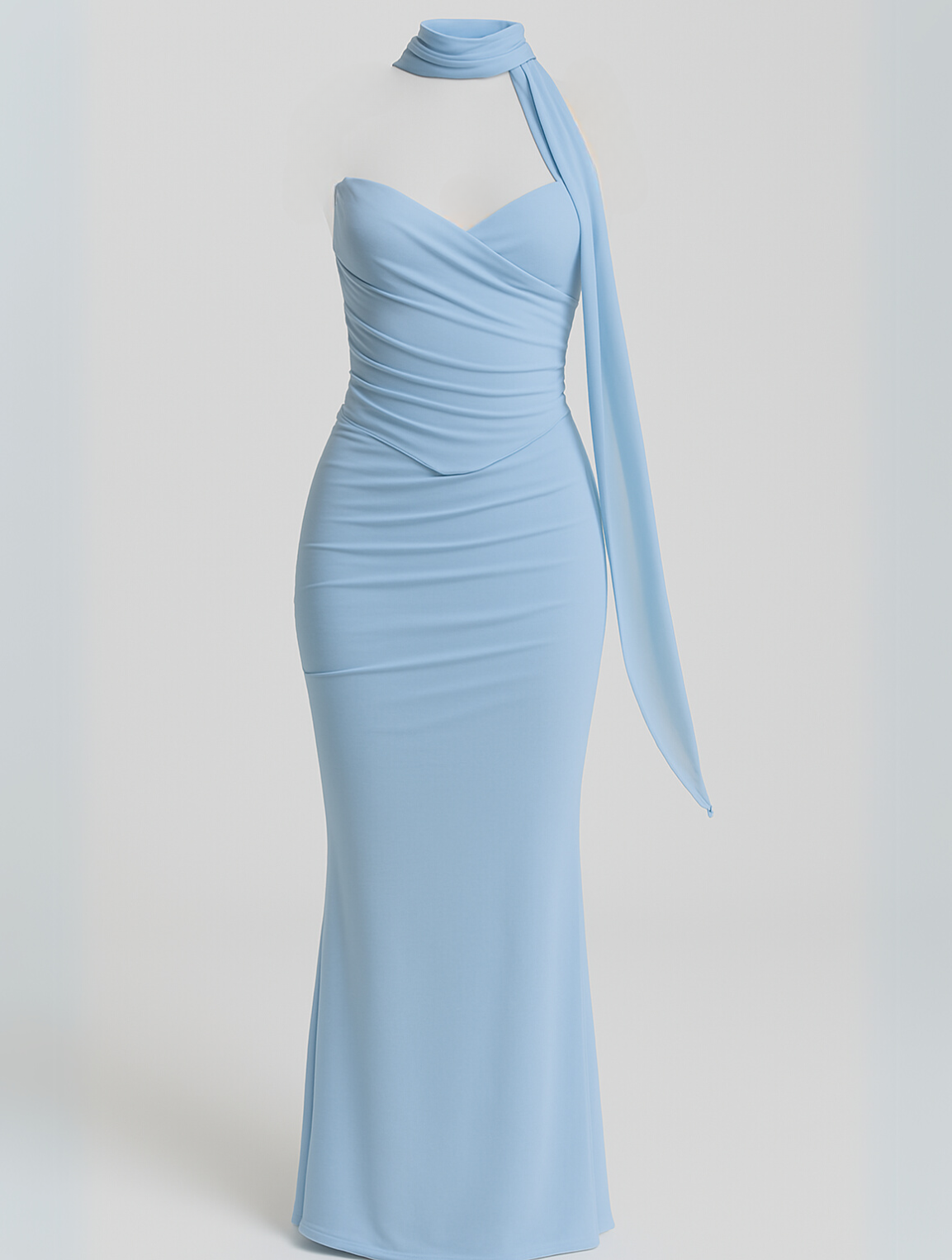 Marilyn | Elegant Strapless Choker Dress