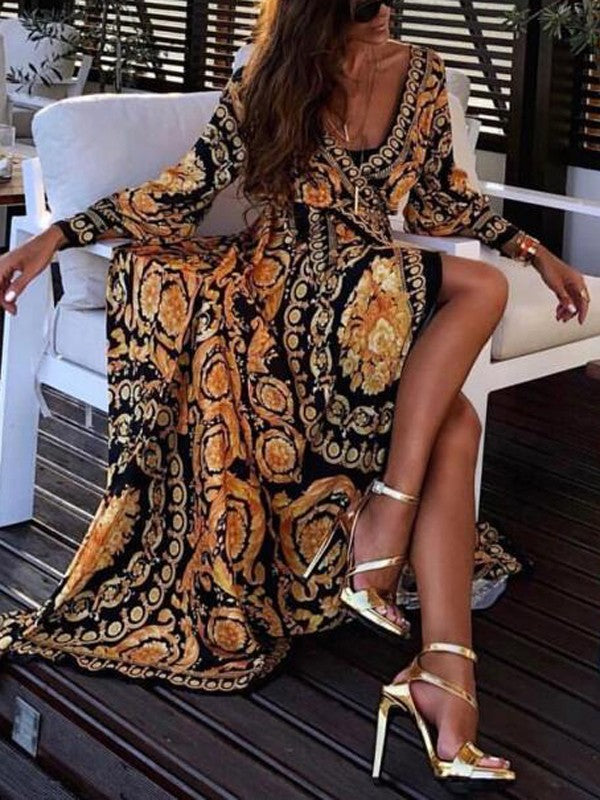 Mattie | Bohemian Maxi Dress - Elegant and Flowy