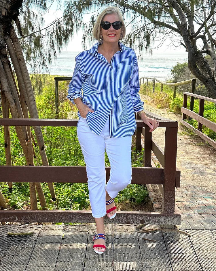 Colleen | Chic Striped Shirt for Any Occasion
