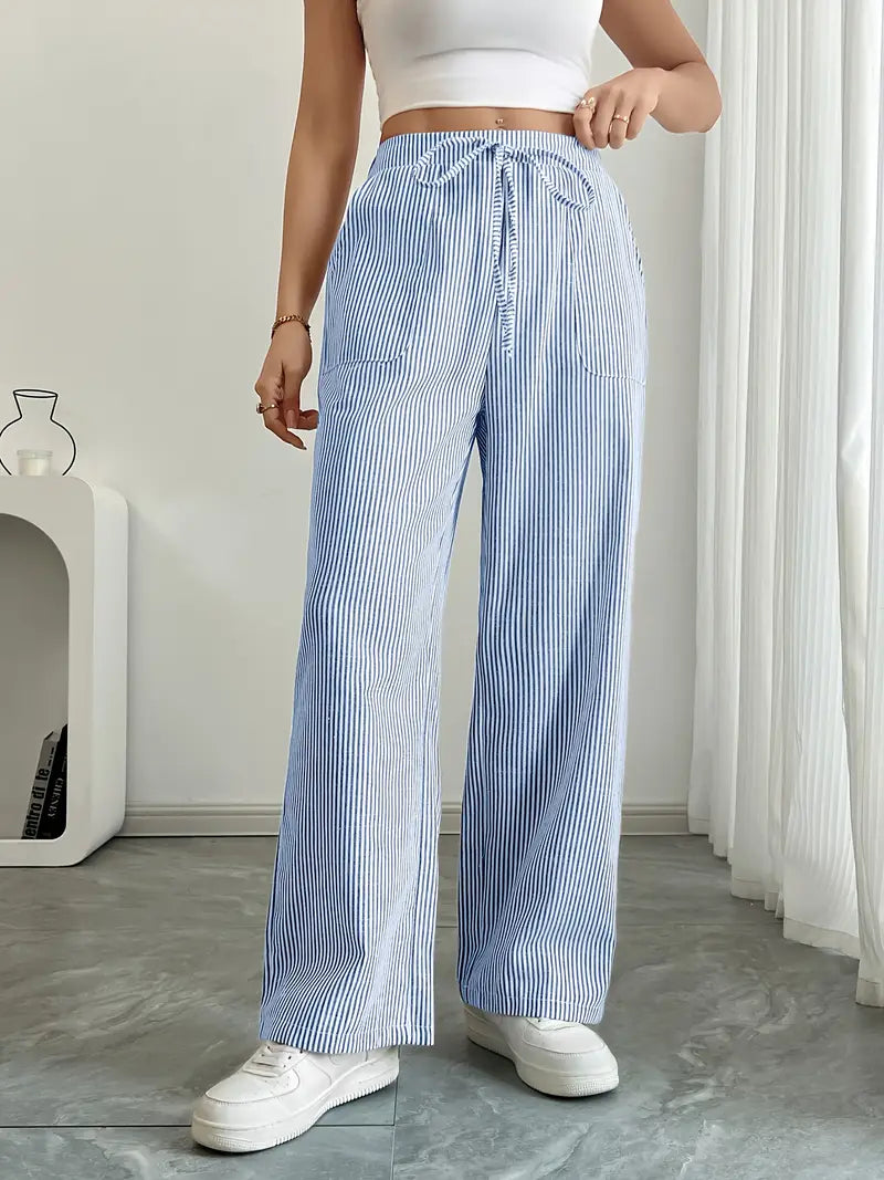 Caitlin | Chic Striped Pants with Pockets in Stylish Colors