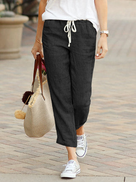 Britt | Women's Trousers – Effortlessly Comfortable Relaxed Fit – Full Length Casual Pants