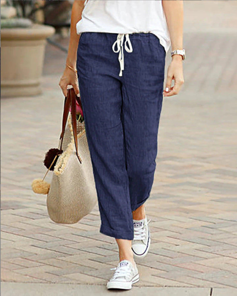 Britt | Women's Trousers – Effortlessly Comfortable Relaxed Fit – Full Length Casual Pants