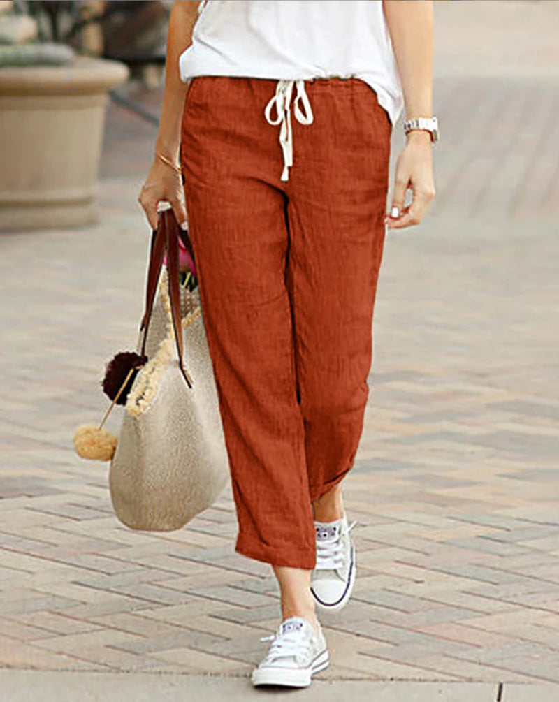 Britt | Women's Trousers – Effortlessly Comfortable Relaxed Fit – Full Length Casual Pants