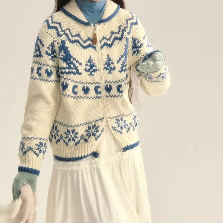 Altina | Women's Fair Isle Hooded Jumper
