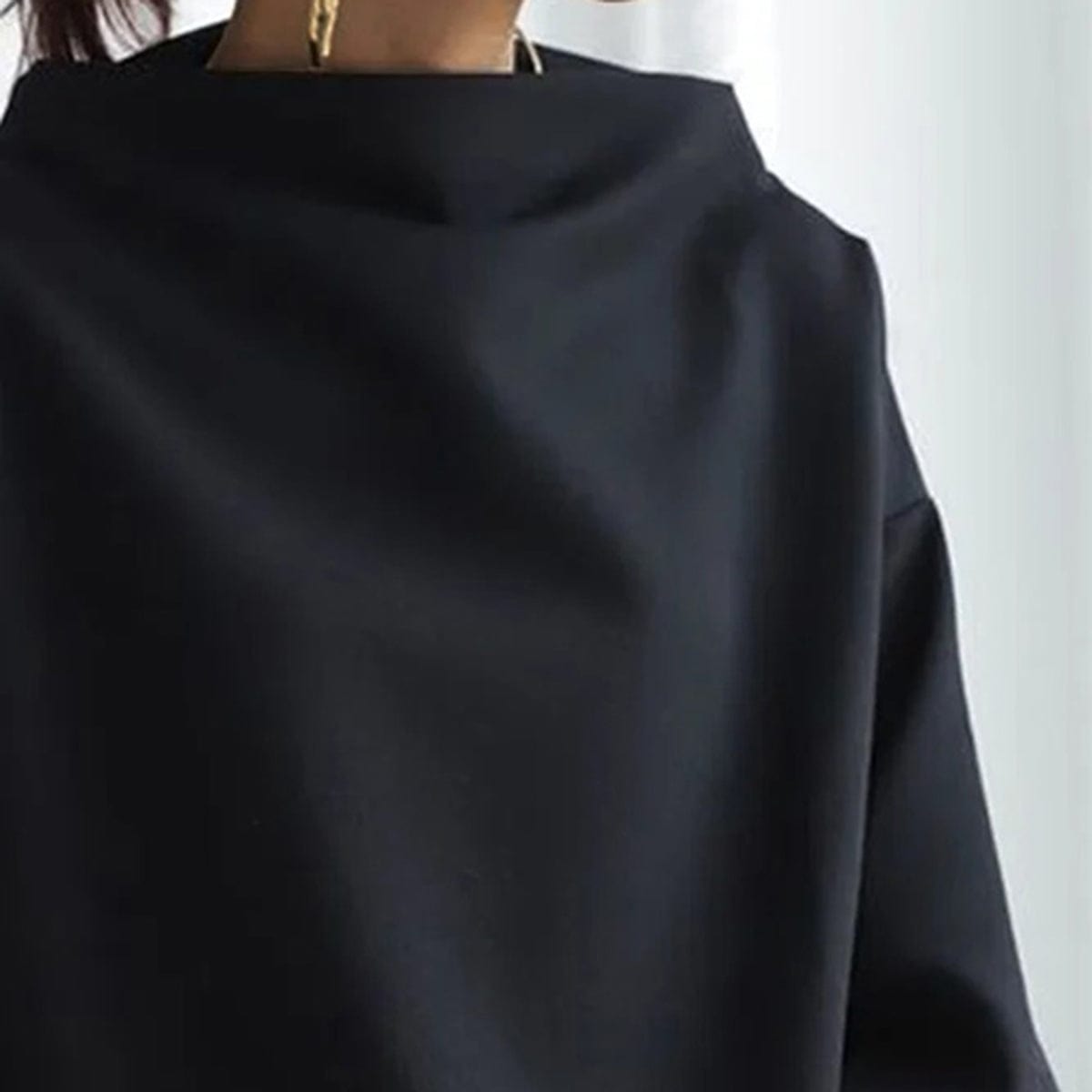 Agnes | Women's Oversized Funnel Neck Top
