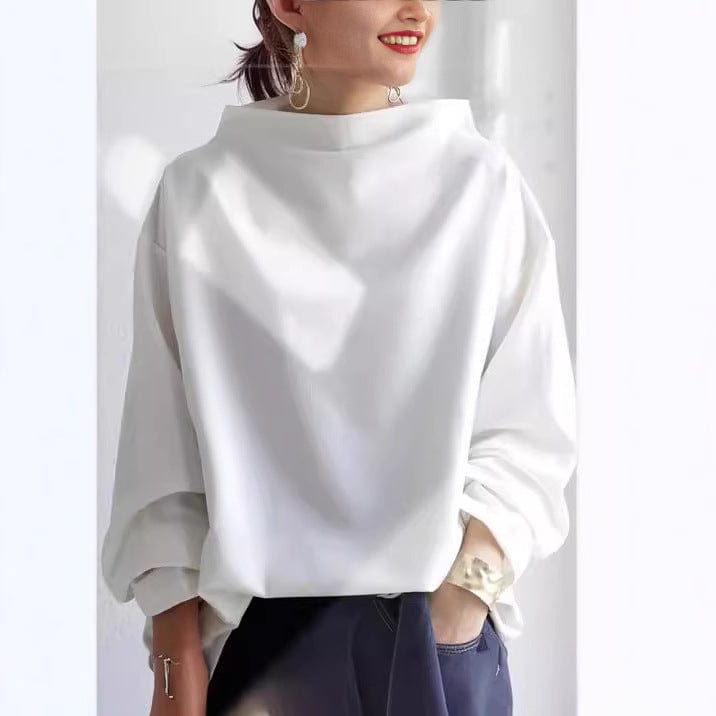 Agnes | Women's Oversized Funnel Neck Top