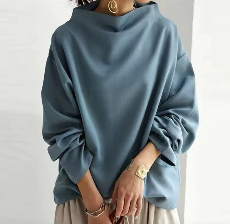 Agnes | Women's Oversized Funnel Neck Top