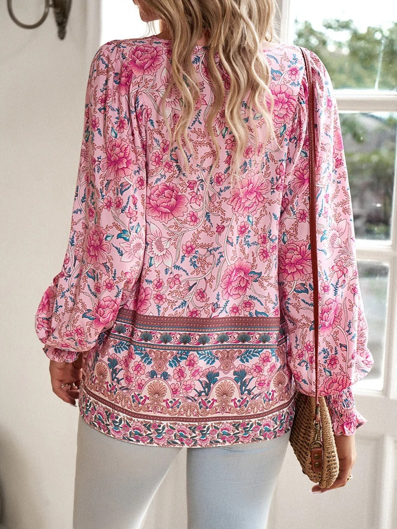 Claire | Chic Summer Floral Blouse
