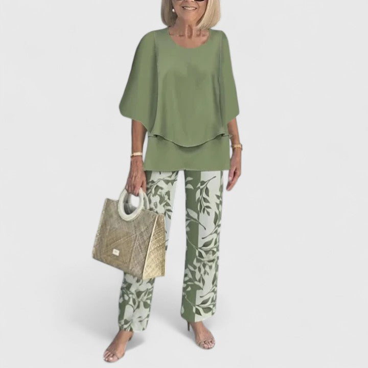 April | Women's Relaxed Fit Two-Piece Pant Set