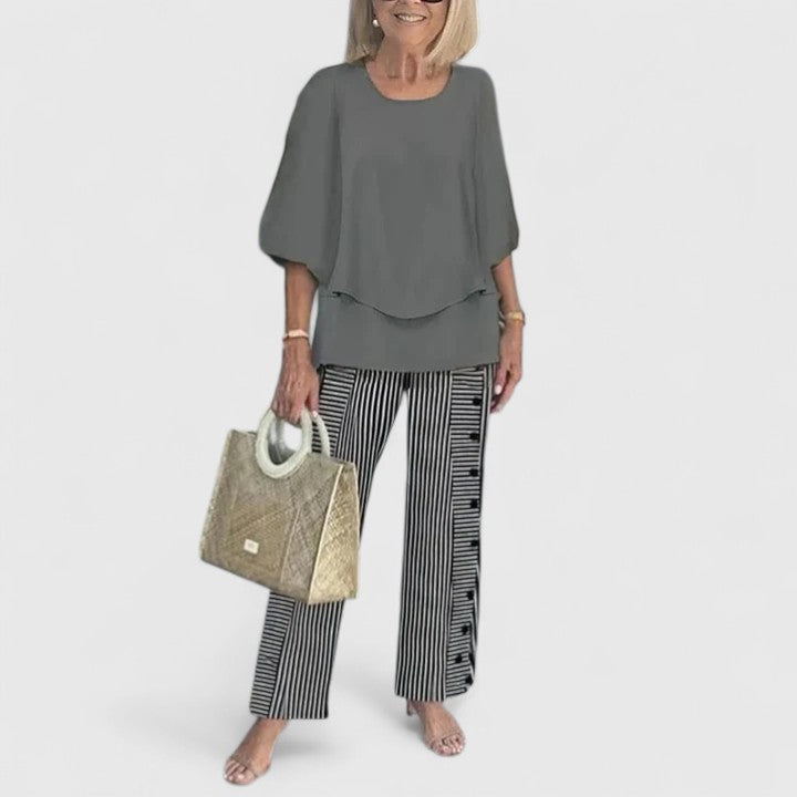 April | Women's Relaxed Fit Two-Piece Pant Set