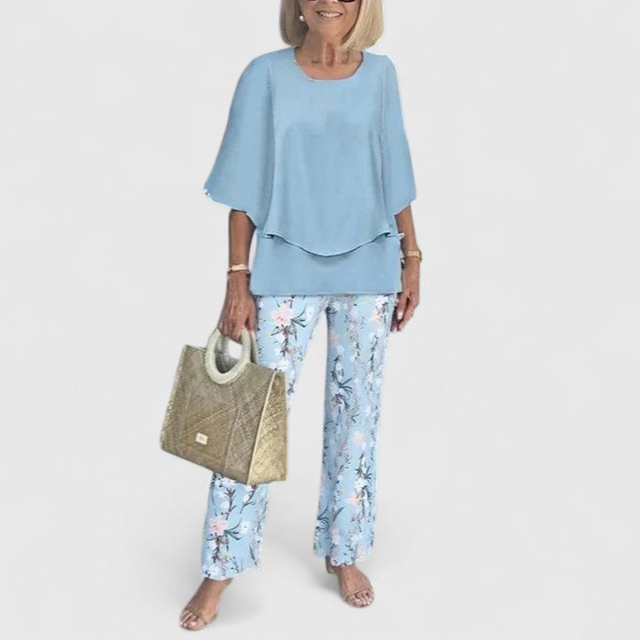April | Women's Relaxed Fit Two-Piece Pant Set