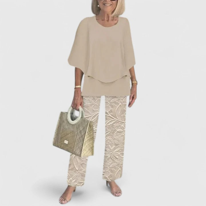 April | Women's Relaxed Fit Two-Piece Pant Set