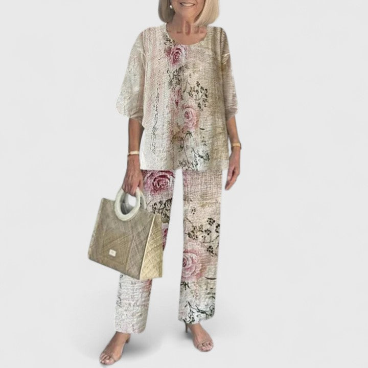 April | Women's Relaxed Fit Two-Piece Pant Set