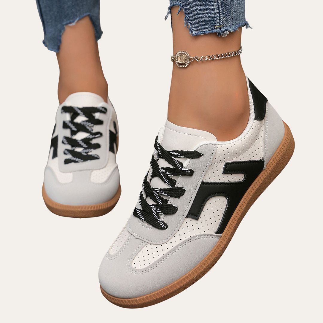 Emmeline | Trendy and Comfortable Faux Leather Sneakers for Women
