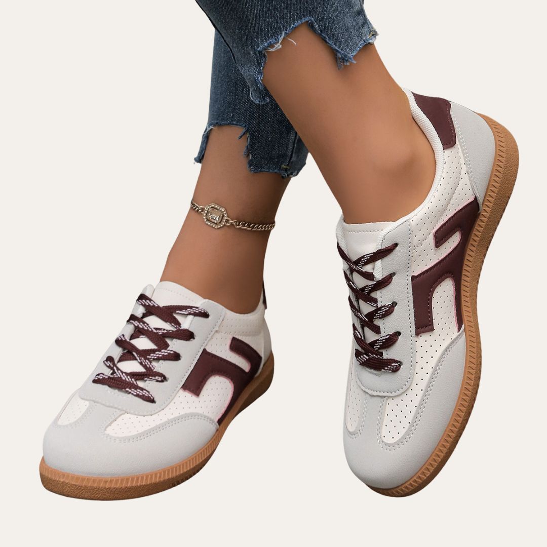 Emmeline | Trendy and Comfortable Faux Leather Sneakers for Women